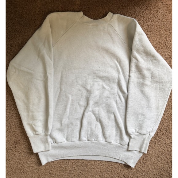 ONEITA Sweatshirt Mens Large White Operation Desert Storm Eagle Graphic Crewneck - Picture 8 of 8